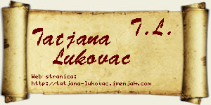 Tatjana Lukovac vizit kartica